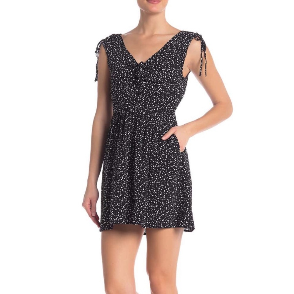 Band of Gypsies Aukland dotted tie dress NWT